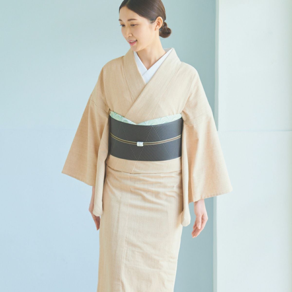 タイムセール。くるりデニム着物、オーガニックミルクティー Lサイズ 000000013312-02.jpg?size=l&w=