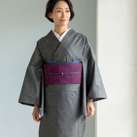 着物屋くるり デニム着物【DressSlub】ブラック