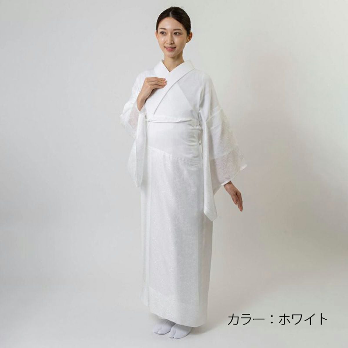 衿秀】うそつき長襦袢 き楽っく本体 夏用プレミアム(替え袖付き