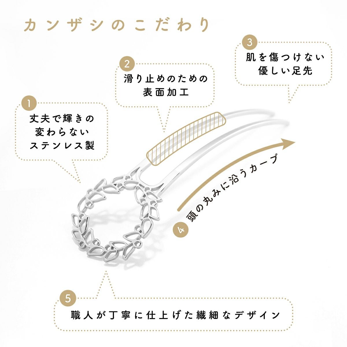 三代目板金屋】かんざし/Wreath Leaf｜着物屋くるり 公式通販サイト