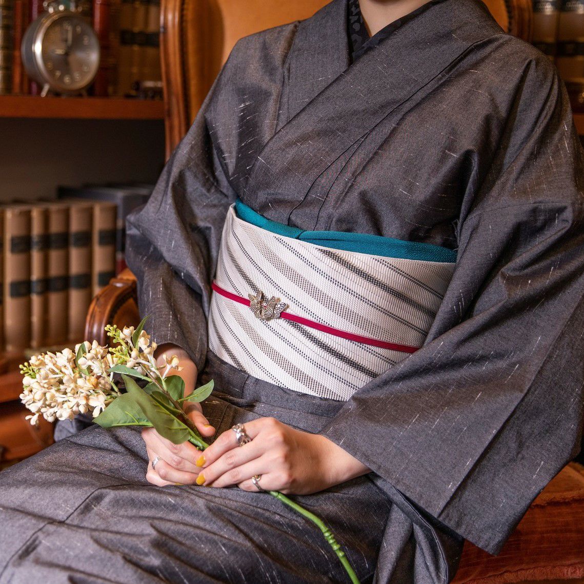 オオゴマダラ帯留め 数-SUU-】 帯留/オオゴマダラ｜着物屋くるり 公式通販サイト