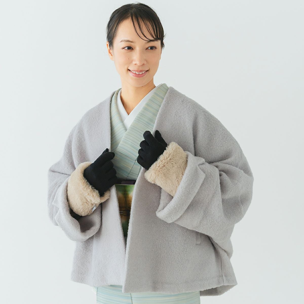 ☆30％OFF☆【CHIKUMO-千雲-】付けたままスマホ操作OK！ロンググローブ