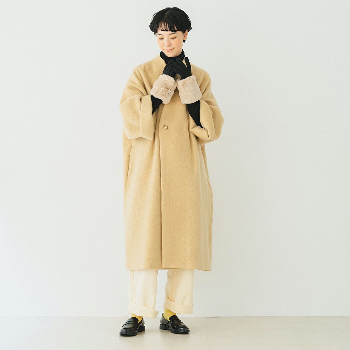 ☆30％OFF☆【CHIKUMO-千雲-】付けたままスマホ操作OK！ロンググローブ