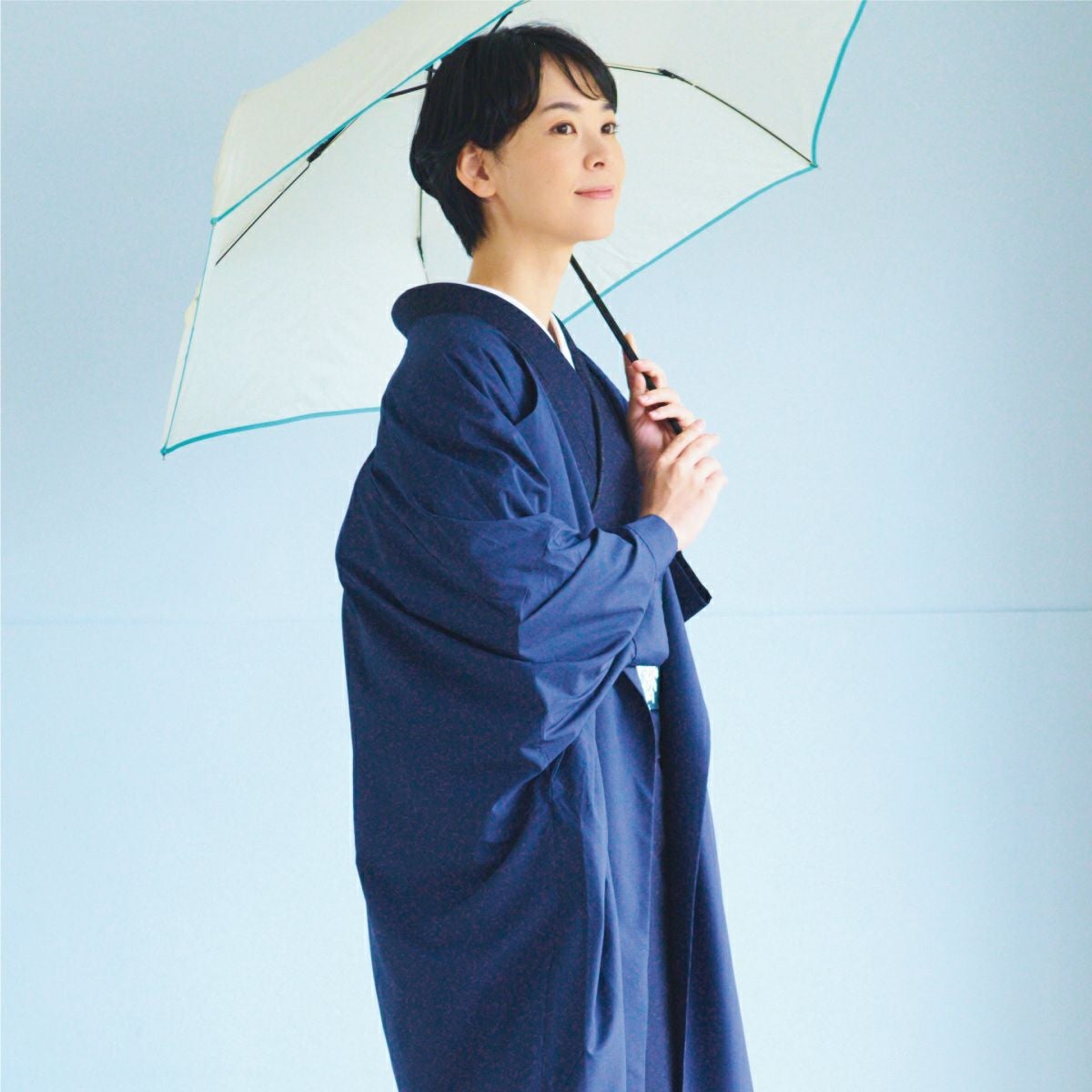 くるり】スナップで着脱かんたん！ダブルのはっ水で安心のレインコート