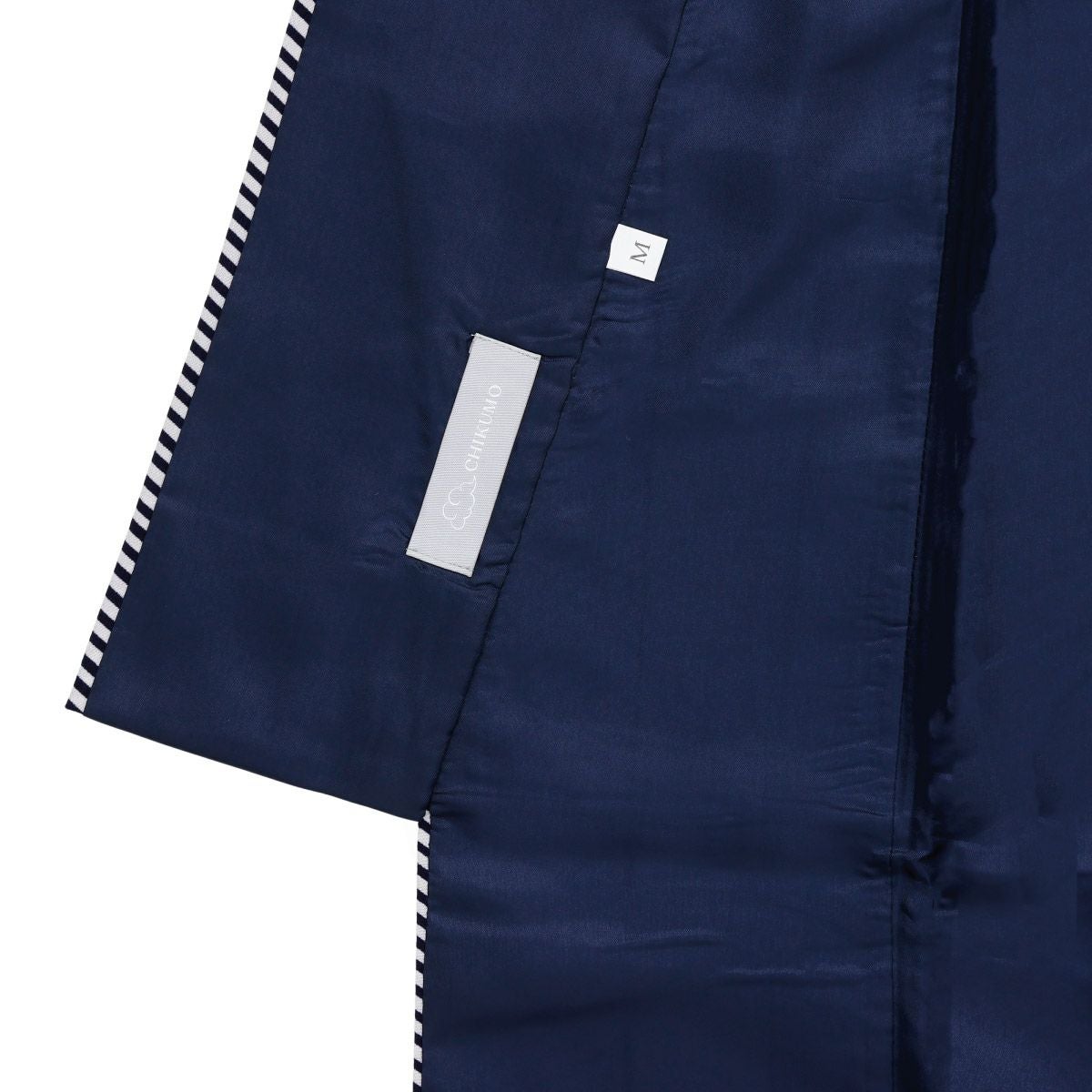 ☆35％OFF☆【CHIKUMO-千雲-】洗える着物 斜め縞/グレー 袷小紋 くるり