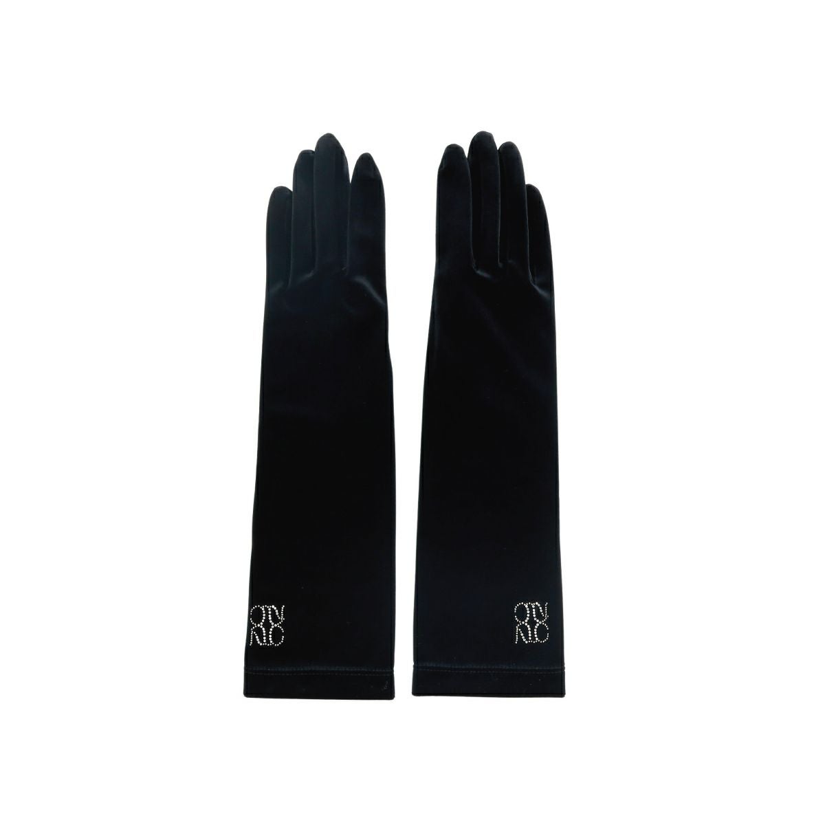 AltaClasseCAPRIGUANTI】洗えるロンググローブ ベロア ストレッチ