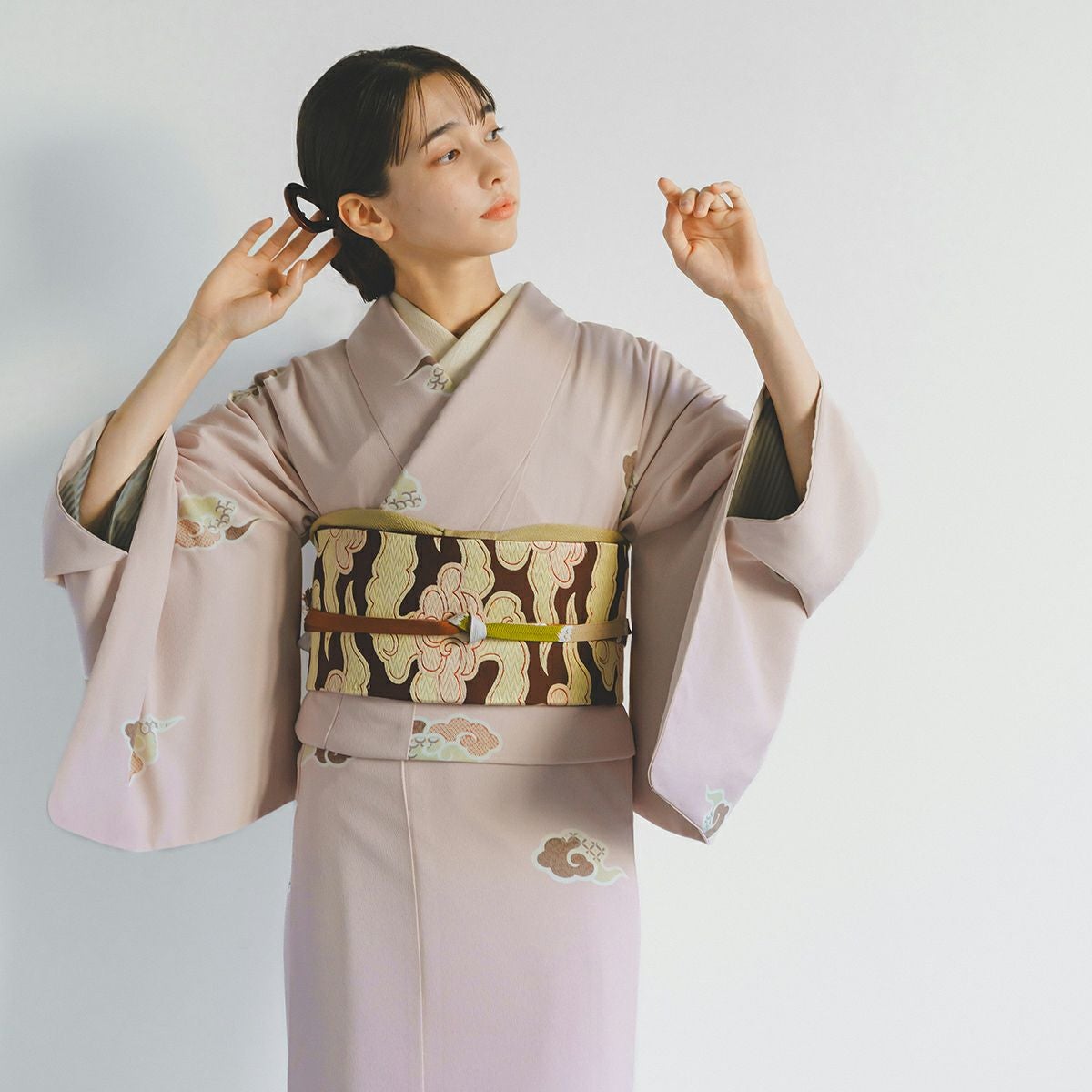 東レシルックきもの kifkif（キフキフ）反物＋仕立て 瑞雲｜着物屋