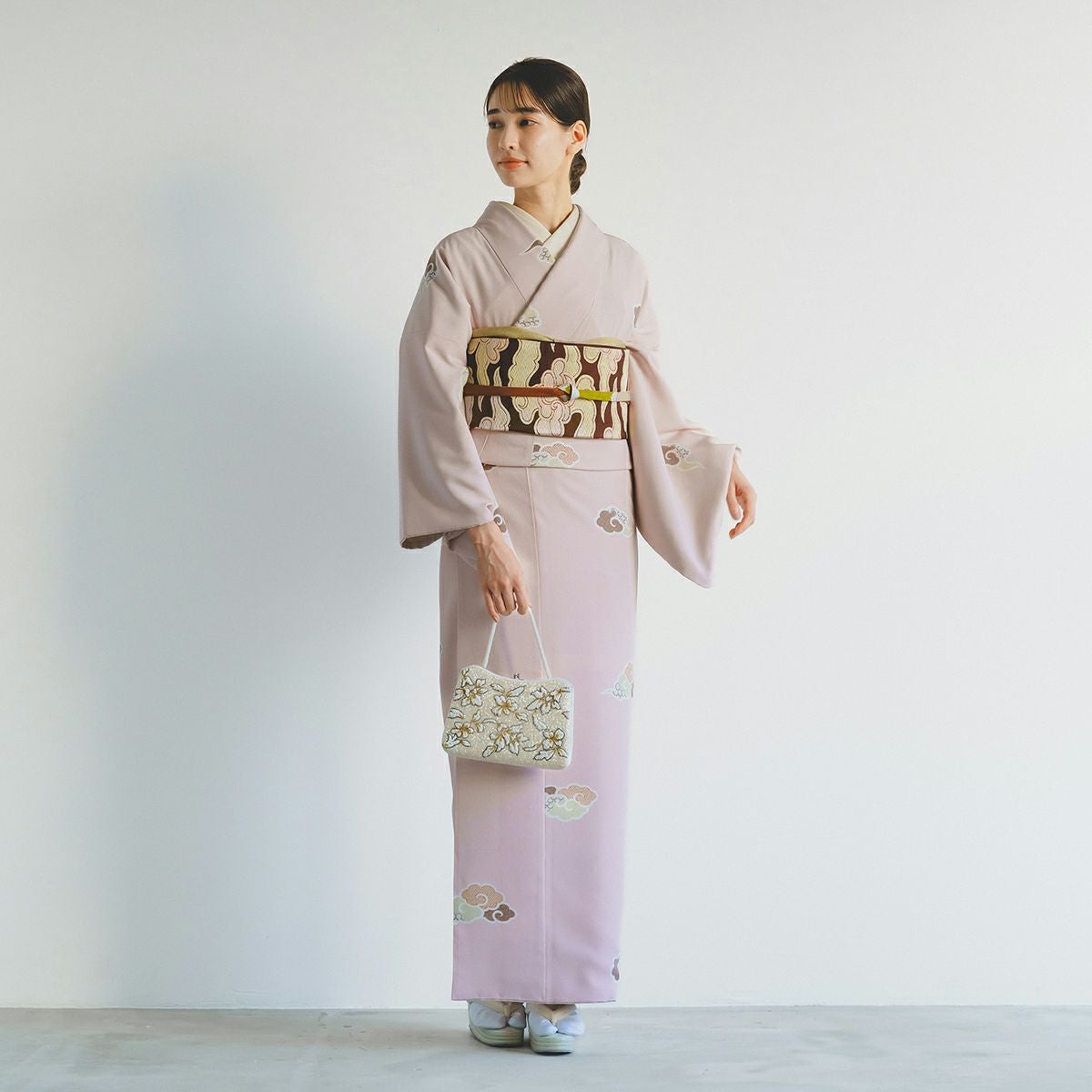 東レシルックきもの kifkif（キフキフ）反物＋仕立て 瑞雲｜着物屋