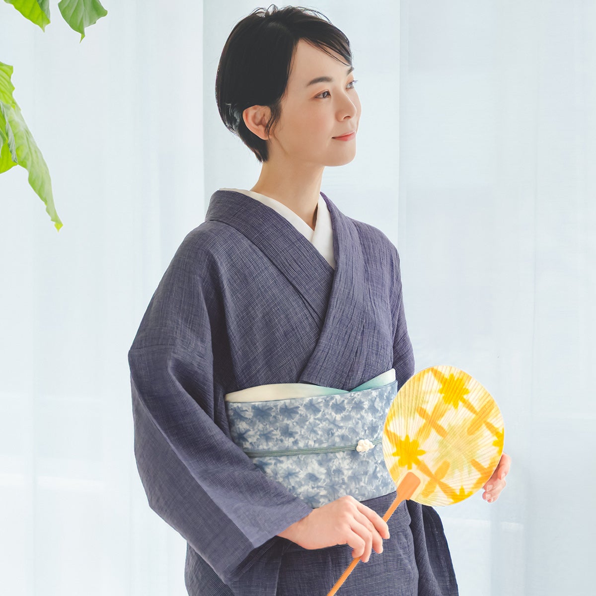☆5％OFF！5/14（木）10時まで☆【CHIKUMO-千雲-】洗える夏きもの 麻