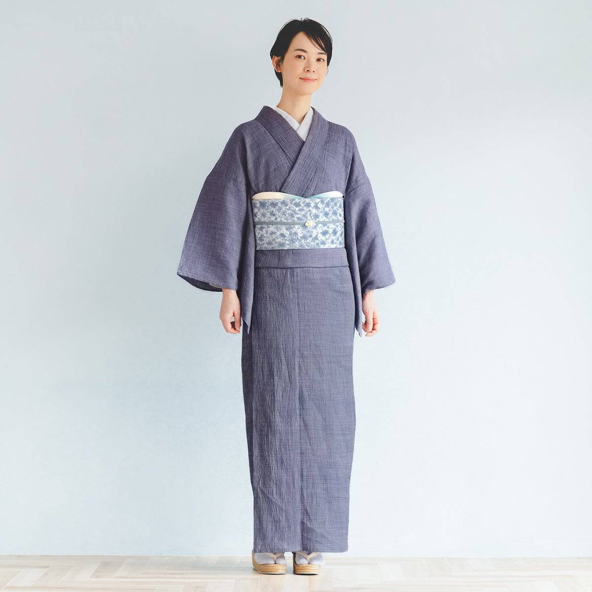☆5％OFF！5/14（木）10時まで☆【CHIKUMO-千雲-】洗える夏きもの 麻