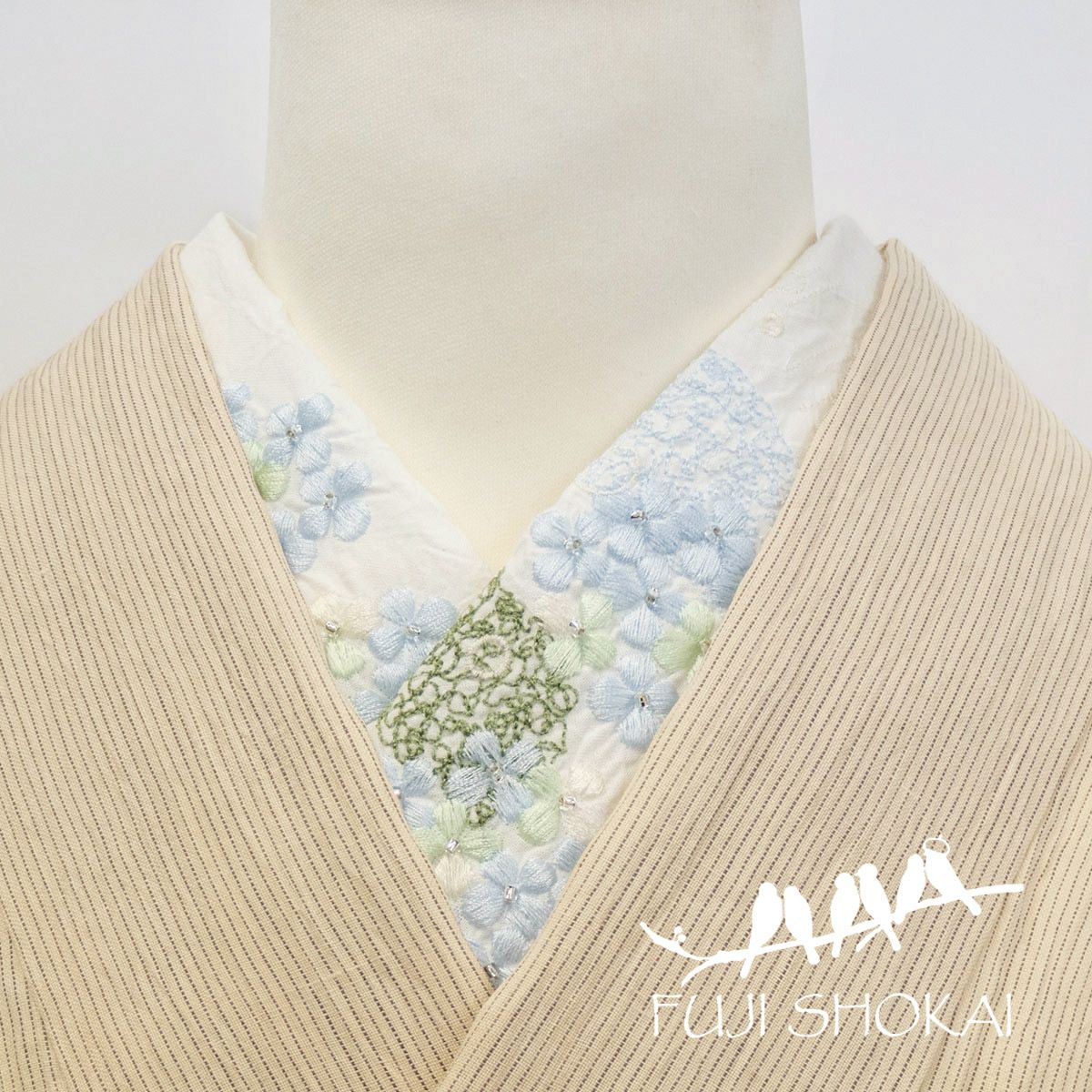 新作！グラデーション　超ボリューム刺繍半衿『しだれ藤柄』薄クリームぼかし 000000025374-01.jpg?size=l&w=