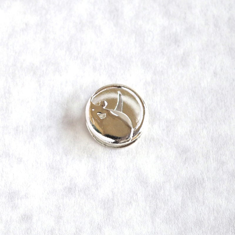 【豆留 by nagai yoko】２度楽しめるリバーシブルデザイン ねずみ/茄子 メッキ無し