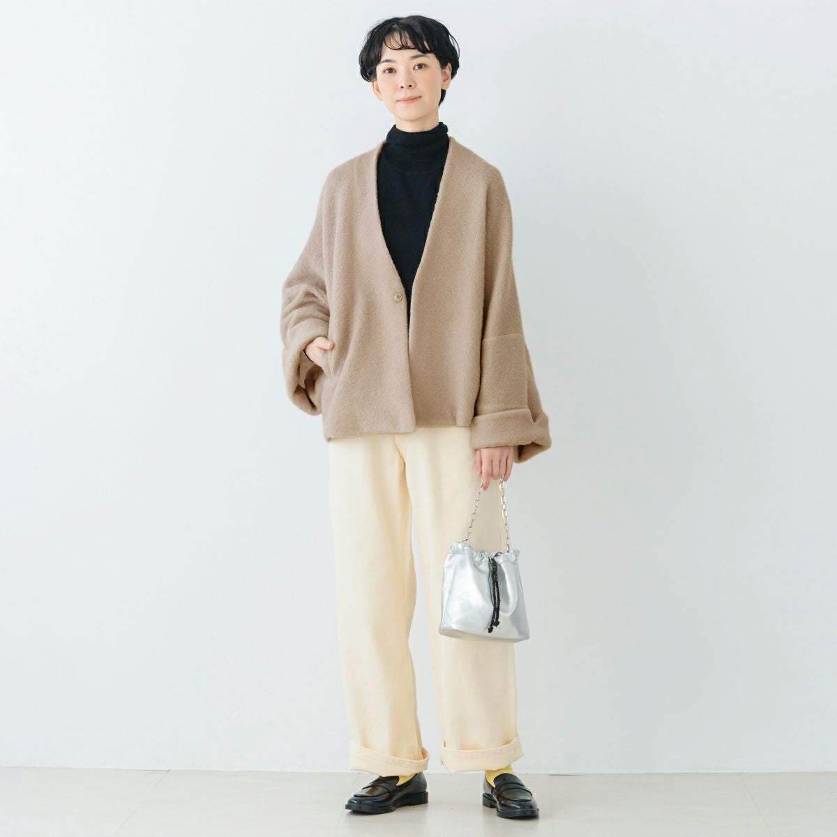 ☆30％OFF☆【CHIKUMO-千雲-】シープパイルショートコート/ベージュ