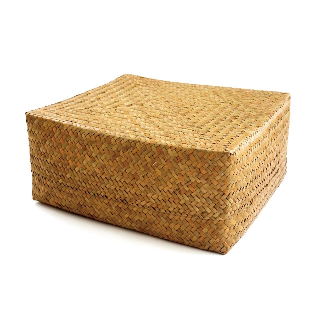 カチュー水草】ふた付きBOX Lサイズ 整理かご 収納 カゴ くるり｜着物