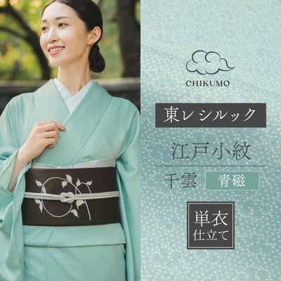☆15％OFF☆【CHIKUMO-千雲-】洗える着物 単衣仕立て 東レシルック江戸 