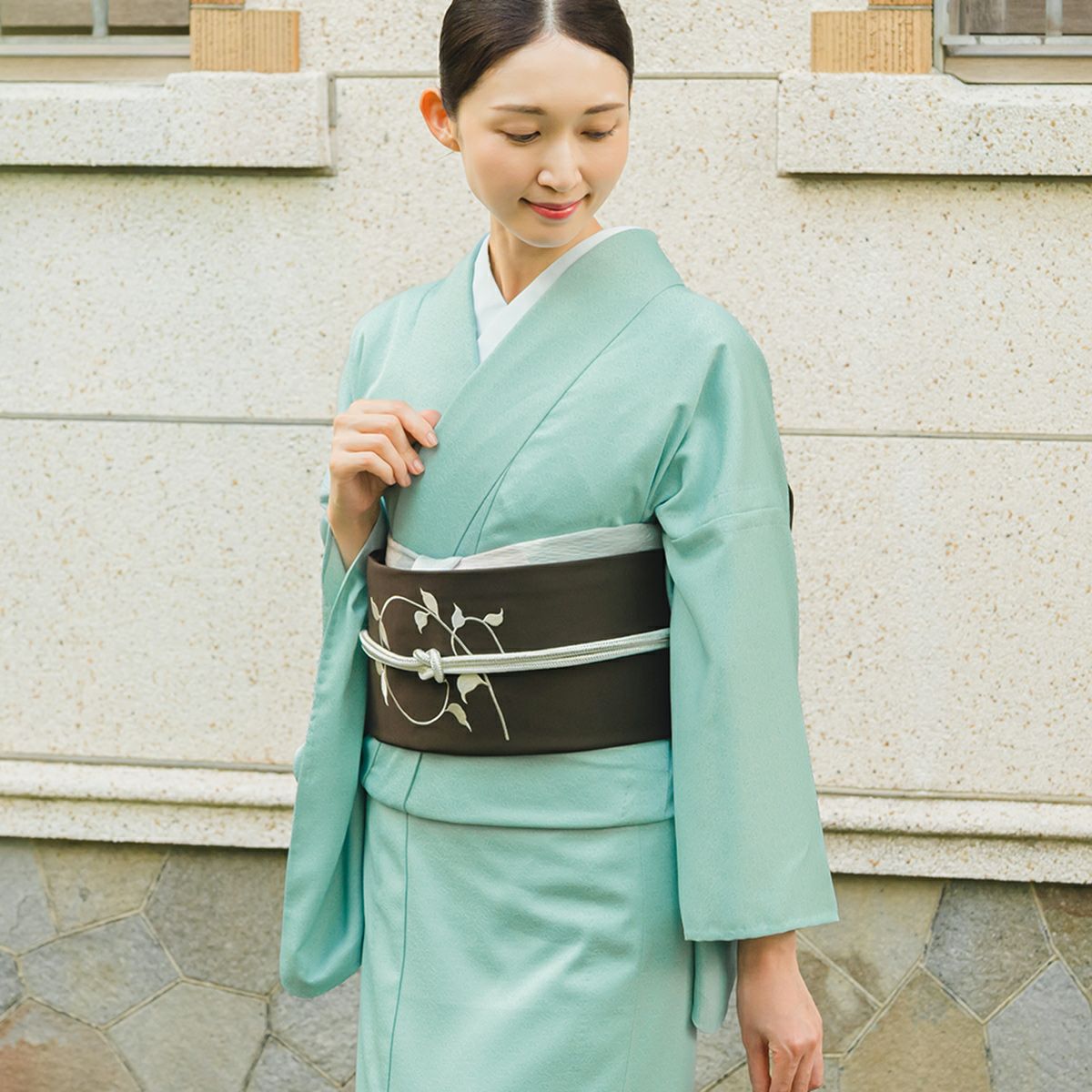 CHIKUMO-千雲-】洗える着物 単衣仕立て 東レシルック江戸小紋 瑞雲 千