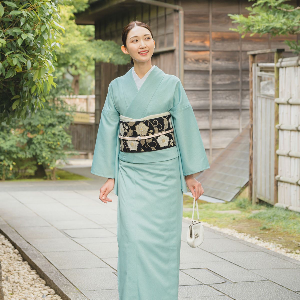 CHIKUMO-千雲-】洗える着物 単衣仕立て 東レシルック江戸小紋 瑞雲 千