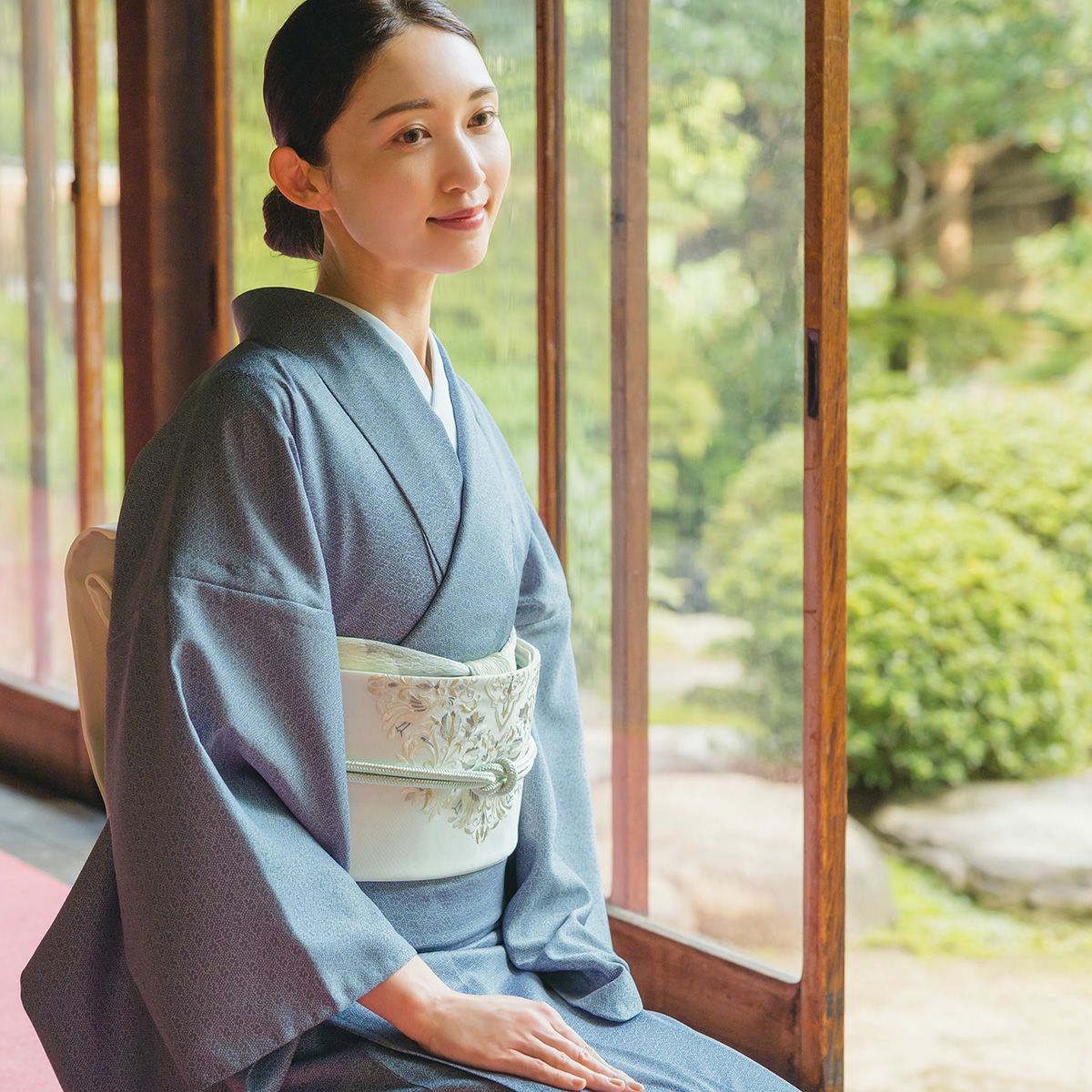 ☆14％OFF！5/14（木）10時まで☆【CHIKUMO-千雲-】洗える着物 単衣