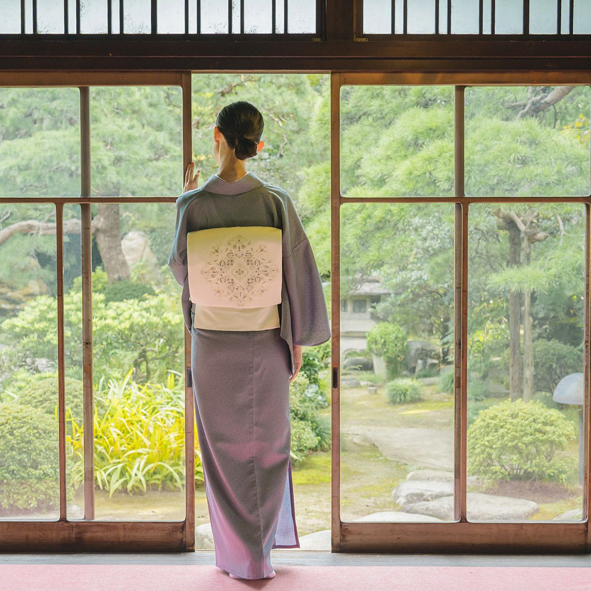 ☆14％OFF！5/14（木）10時まで☆【CHIKUMO-千雲-】洗える着物 単衣