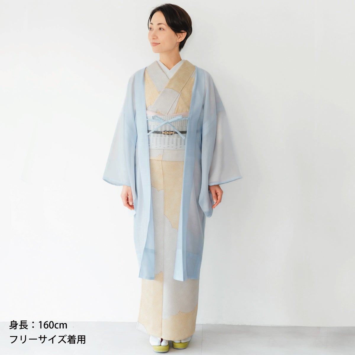 CHIKUMO-千雲-】洗える薄羽織 翠風／白藍 くるり｜着物屋くるり 公式