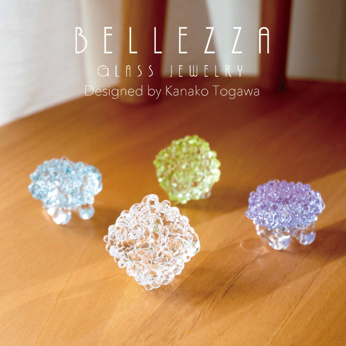 ☆10％OFF☆【BELLEZZA Glass Jewelry】帯留 ガラス 菱 ベレッザガラス