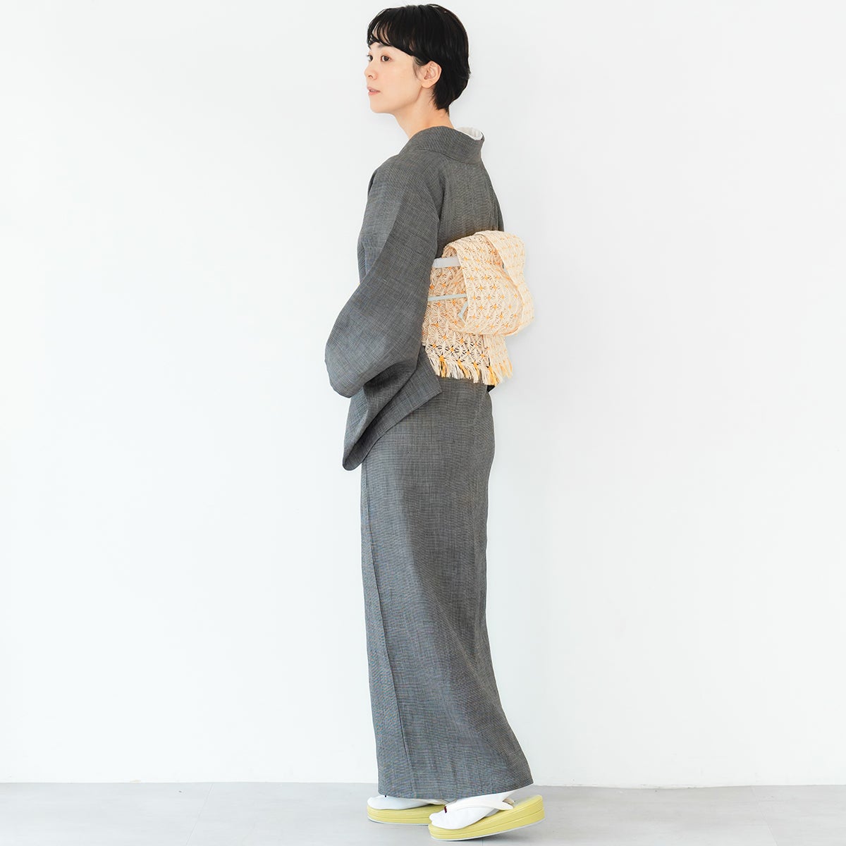 近江麻ラミー超晒しホワイ二枚合わせケツト170×145 ☆5％OFF！5/8(金)10時まで☆【CHIKUMO-千雲-】洗える夏きもの 麻楊柳