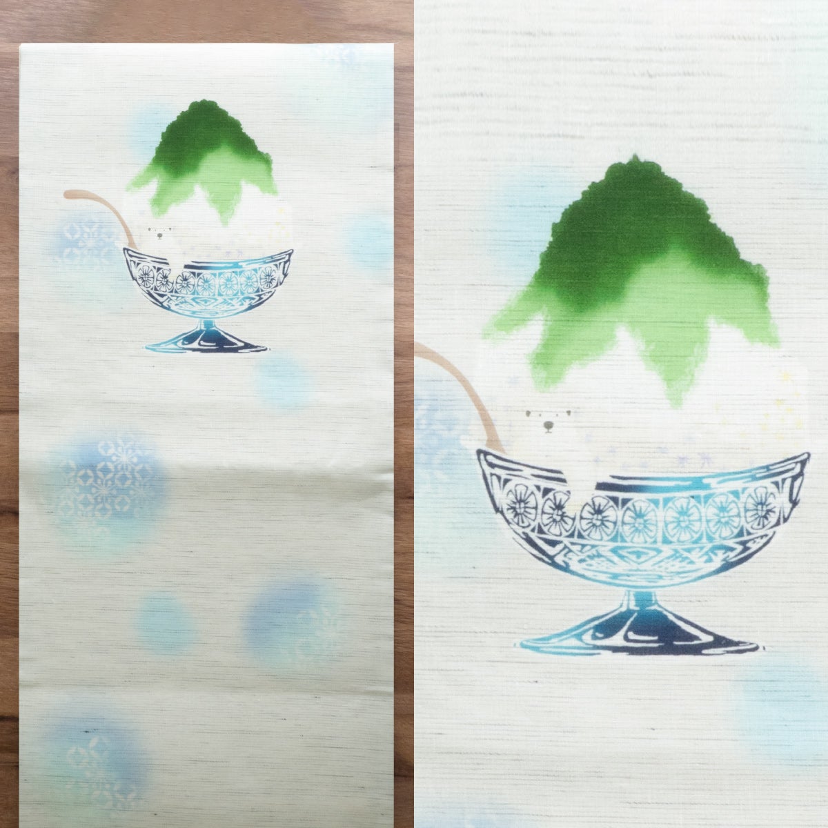 ☆早割5％OFF！6/25(木)10時まで☆【召しませ花】 麻京袋帯 氷菓子
