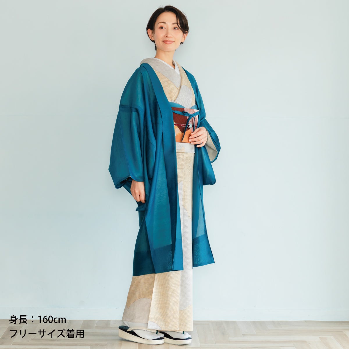 ☆早割10％OFF！8/6（木）10時まで☆【CHIKUMO-千雲-】洗える薄羽織 翠