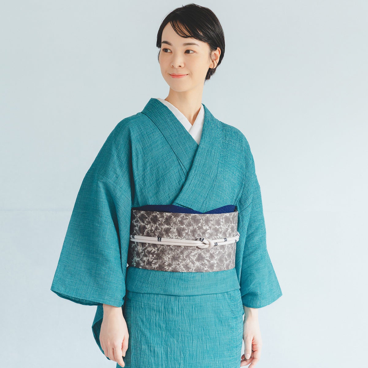 紗 夏着物 小原古邨 燕 柳 洗える着物 ☆7/16（木）10時まで！11％OFF☆【CHIKUMO-千雲-】洗える夏きもの 麻