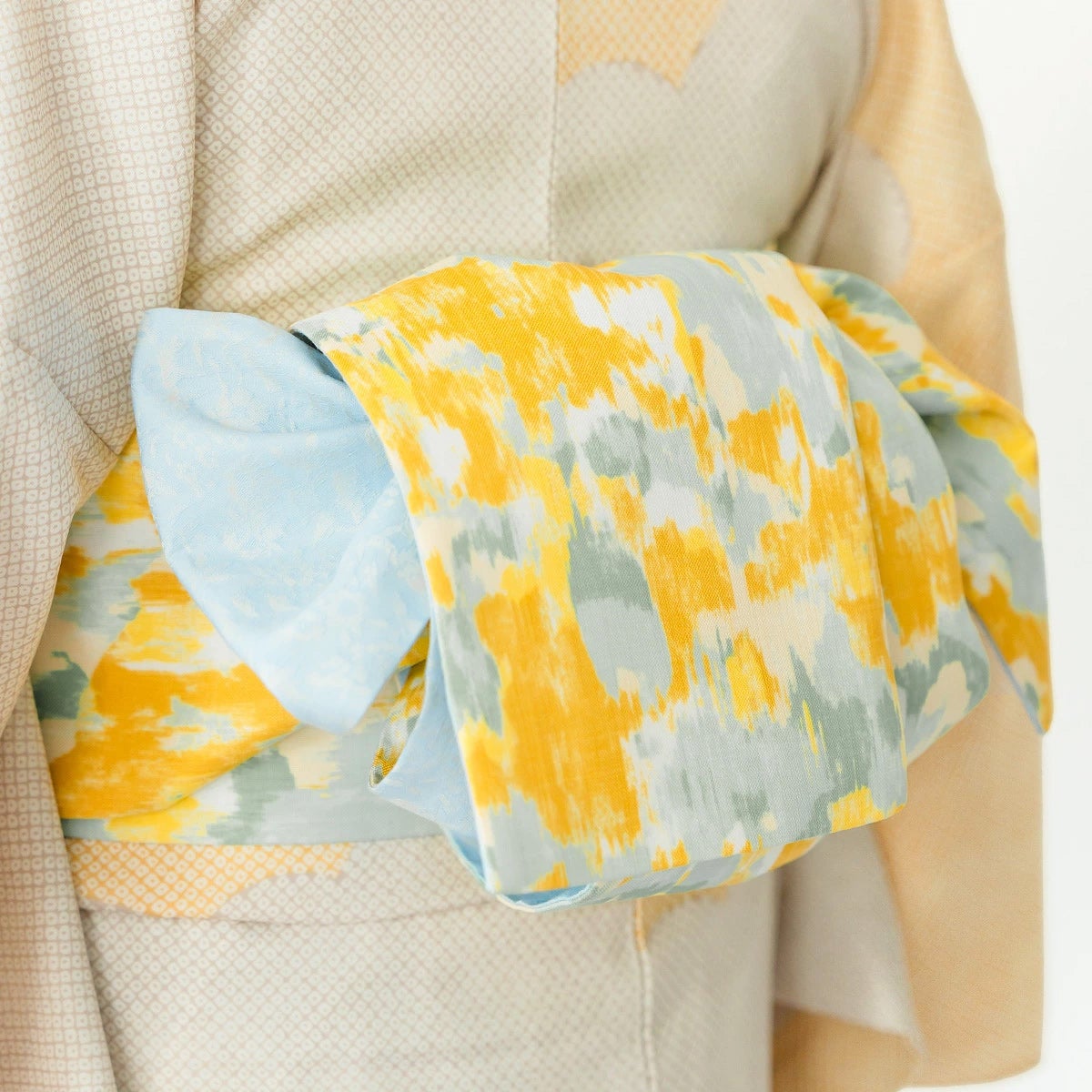 ☆7/16（木）10時まで！15％OFF☆【CHIKUMO-千雲-】半幅帯 モザイク