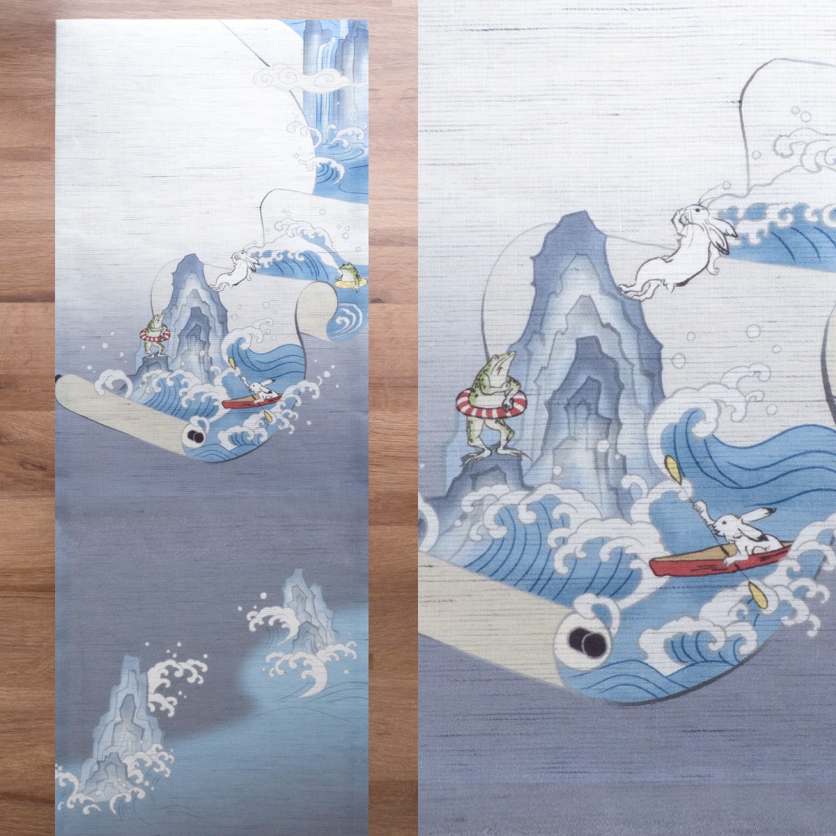召しませ花】 麻京袋帯 鳥獣戯画絵巻 召しませ華｜着物屋くるり 公式